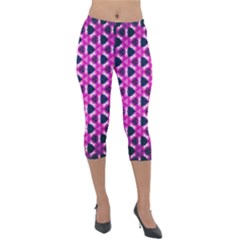 Digital Art Artwork Abstract Lightweight Velour Capri Leggings  by Ndabl3x