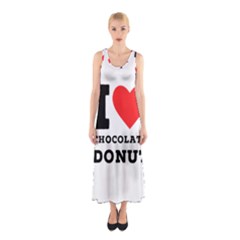 I Love Chocolate Donut Sleeveless Maxi Dress by ilovewhateva