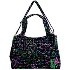 Math-linear-mathematics-education-circle-background Double Compartment Shoulder Bag by Vaneshart