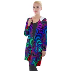Abstract Piece Color Hooded Pocket Cardigan by Vaneshop