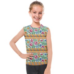Flower Fabric Design Kids  Mesh Tank Top by Vaneshop