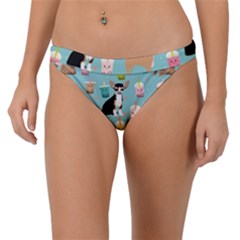 Chihuahua Bubble Kawaii Boba Tea Cute Dog Band Bikini Bottoms by Wav3s