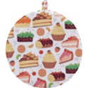 Seamless Pattern Hand Drawing Cartoon Dessert And Cake Round Trivet View2