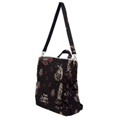 Vintage Tattoos Nautical Crossbody Backpack by Vaneshop