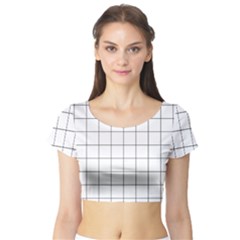 Mesh Short Sleeve Crop Top by zhou