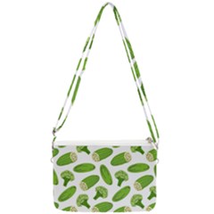 Vegetable Pattern With Composition Broccoli Double Gusset Crossbody Bag by Grandong
