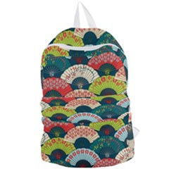Japanese Fans Bright Pattern Foldable Lightweight Backpack by Cowasu