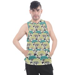 Flora Nature Color Japanese Patterns Men s Sleeveless Hoodie by Cowasu