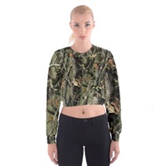 Realtree Camo Seamless Pattern Cropped Sweatshirt by Cowasu