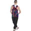 Pattern Colorful Bird Leaf Flower Men s Sleeveless Hoodie View2