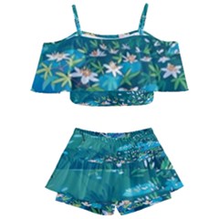 Psychedelic Adventure Kids  Off Shoulder Skirt Bikini by Cowasu