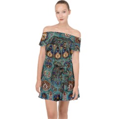 Saint Petersburg  Architecture Off Shoulder Chiffon Dress by Bangk1t