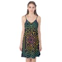 Circuit Hexagonal Geometric Pattern Background Pattern Camis Nightgown  View1