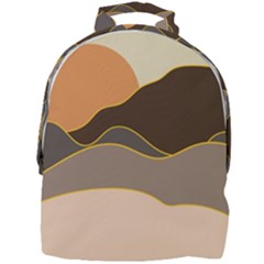 Boho Bohemian Hills Nature Drawing Mini Full Print Backpack by Ndabl3x