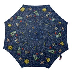 Cat Cosmos Cosmonaut Rocket Hook Handle Umbrellas (medium) by Cowasu