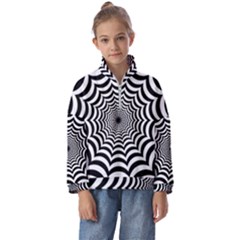 Spider Web Hypnotic Kids  Half Zip Hoodie by Amaryn4rt