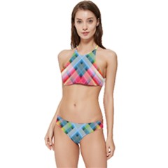 Graphics Colorful Colors Wallpaper Graphic Design Banded Triangle Bikini Set by Amaryn4rt