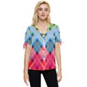 Graphics Colorful Colors Wallpaper Graphic Design Bow Sleeve Button Up Top View1