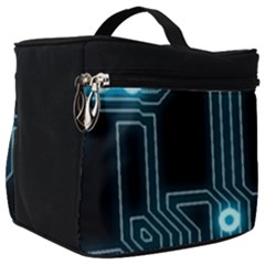 A Completely Seamless Background Design Circuitry Make Up Travel Bag (big) by Amaryn4rt
