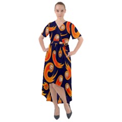 Space Patterns Pattern Front Wrap High Low Dress by Amaryn4rt