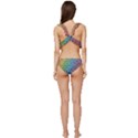Bubbles Rainbow Colourful Colors Low Cut Ruffle Edge Bikini Set View4