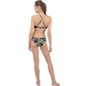 Autumn Pattern Dried Leaves High Neck Bikini Set View2