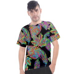Autumn Pattern Dried Leaves Men s Sport Top by Simbadda