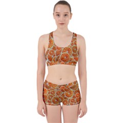 Oranges Background Texture Pattern Work It Out Gym Set by Simbadda