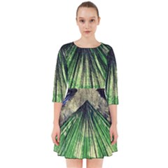 Acrylic Abstract Art Design  Smock Dress by Rbudhiya