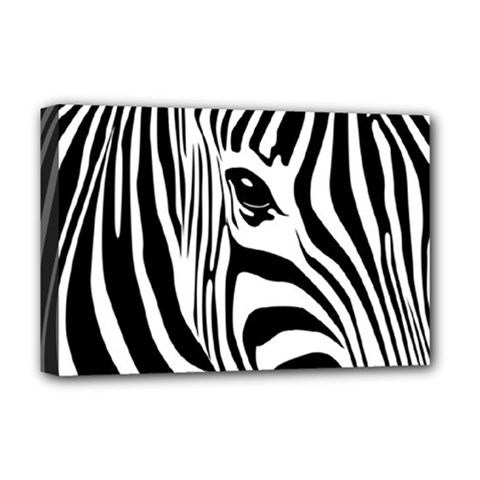 Animal Cute Pattern Art Zebra Deluxe Canvas 18  X 12  (stretched) by Amaryn4rt