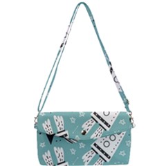 Cute-seamless-pattern-with-rocket-planets-stars Removable Strap Clutch Bag by uniart180623