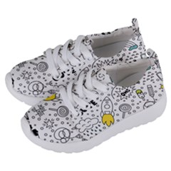 Set-cute-colorful-doodle-hand-drawing Kids  Lightweight Sports Shoes by uniart180623