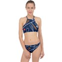 Chains-seamless-pattern Halter Bikini Set View1