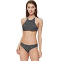 Damask-seamless-pattern Banded Triangle Bikini Set View1
