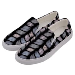 Seamless-pattern-with-interweaving-braids Men s Canvas Slip Ons by uniart180623
