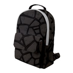 Cartoon-gray-stone-seamless-background-texture-pattern Flap Pocket Backpack (large) by uniart180623