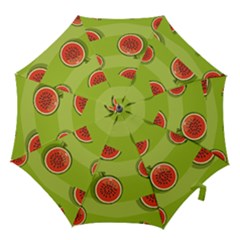 Seamless-background-with-watermelon-slices Hook Handle Umbrellas (small) by uniart180623