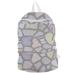 Cartoon-colored-stone-seamless-background-texture-pattern Foldable Lightweight Backpack by uniart180623