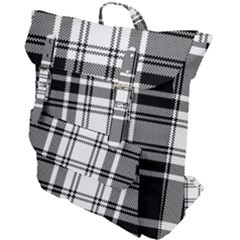 Pixel-background-design-modern-seamless-pattern-plaid-square-texture-fabric-tartan-scottish-textile- Buckle Up Backpack by uniart180623