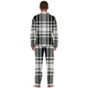 Pixel-background-design-modern-seamless-pattern-plaid-square-texture-fabric-tartan-scottish-textile- Men s Long Sleeve Velvet Pocket Pajamas Set View4