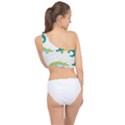 Cute-cartoon-alligator-kids-seamless-pattern-with-green-nahd-drawn-crocodiles Spliced Up Bikini Top  View2