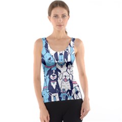 Dogs Seamless Pattern Women s Basic Tank Top by uniart180623