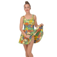 Seamless Pattern With Doodle Bunny Inside Out Casual Dress by uniart180623