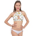 Vector-pattern-with-cute-giraffe-cartoon Cross Front Halter Bikini Top View1