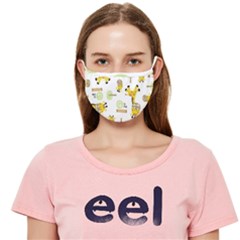 Vector-pattern-with-cute-giraffe-cartoon Cloth Face Mask (adult) by uniart180623