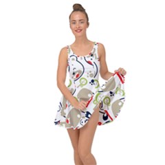 Animals-pattern Inside Out Casual Dress by uniart180623