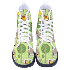 Funny-animals-cartoon Women s High-top Canvas Sneakers by uniart180623