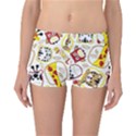 Vector-seamless-pattern-nice-animals-cartoon Reversible Boyleg Bikini Bottoms View3