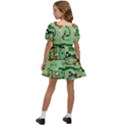 Seamless-pattern-fishes-pirates-cartoon Kids  Short Sleeve Dolly Dress View4