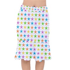 Star-pattern-design-decoration Short Mermaid Skirt by uniart180623